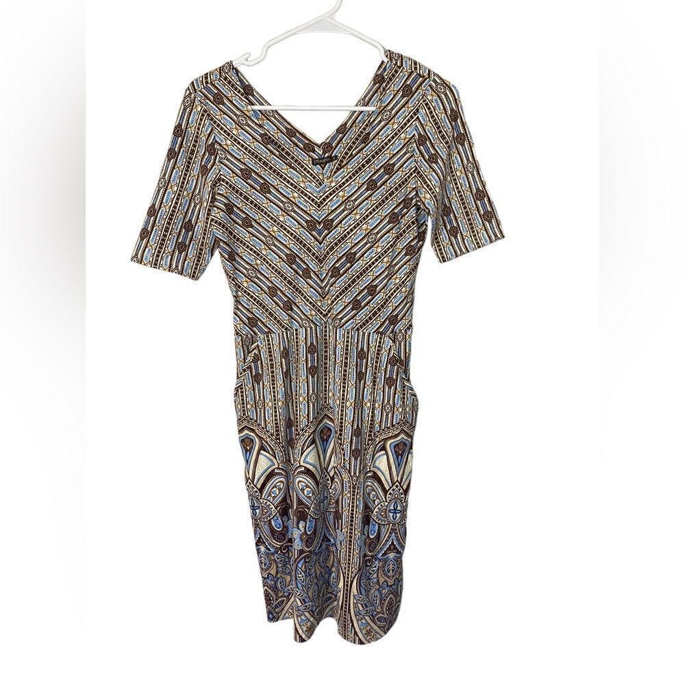 J. McLaughin Dress XS Abstract Nylon Spandex